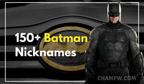 nicknames for batman