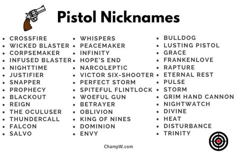 nicknames for guns