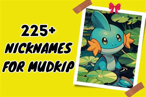 nicknames for mudkip line