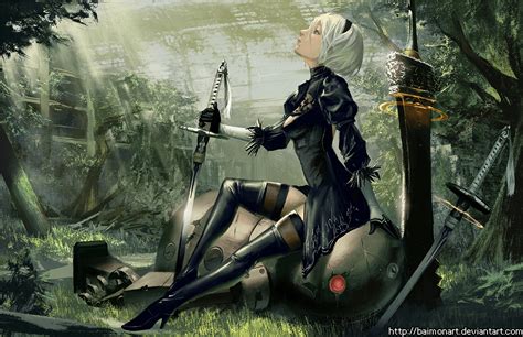 nier automata background