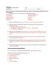 night study guide answer key PDF