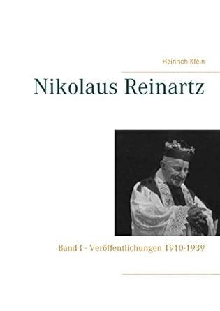 nikolaus reinartz band ver ffentlichungen 1910 1939 Doc