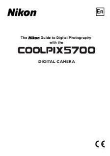 nikon coolpix 5700 instruction manual PDF