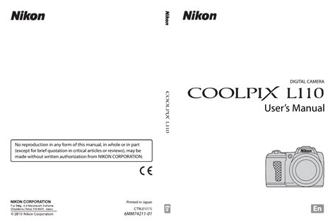 nikon coolpix l110 user manual Epub