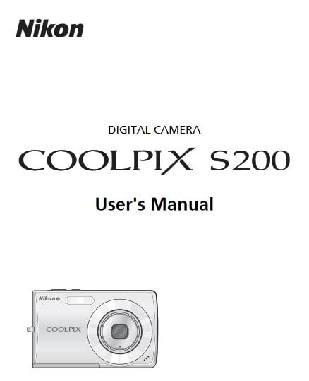 nikon coolpix s200 instruction manual Doc