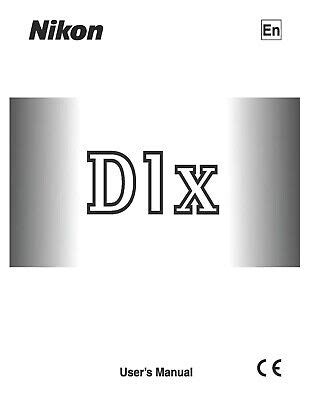 nikon d1x instruction manual Kindle Editon
