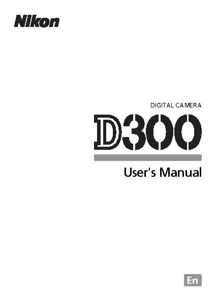 nikon d300 manual user guide pdf PDF