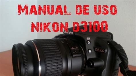 nikon d3100 manual video PDF