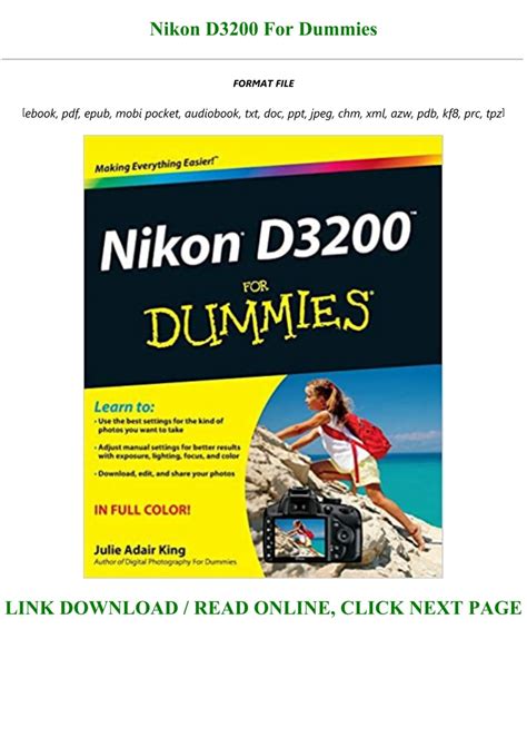 nikon d3200 for dummies pdf download torrents Reader