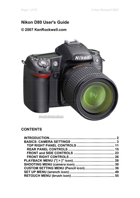 nikon d80 dslr camera user manual Epub