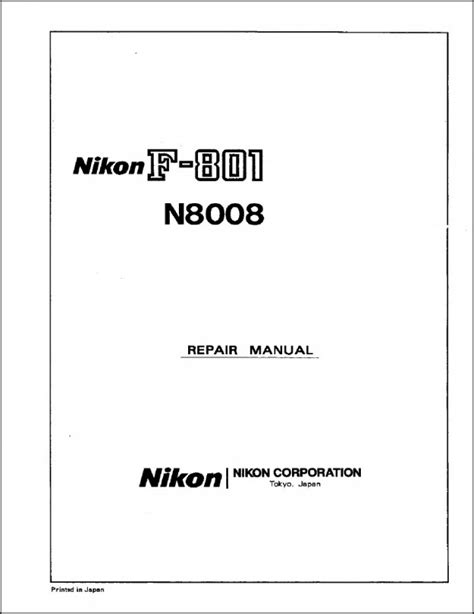 nikon n8008 service manual Epub