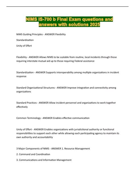 nims is 702 a questions and answers Reader