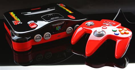 nintendo 64 console with mario kart