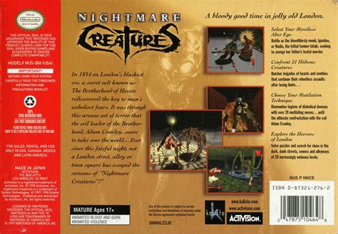 nintendo 64 nightmare creatures