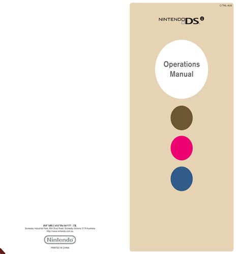 nintendo dsi operation manual for help troubleshooting Reader