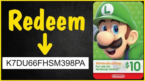 nintendo switch game codes