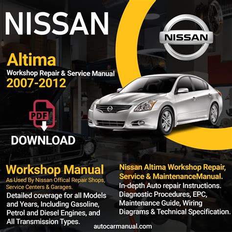 nissan altima maintenance repair Kindle Editon