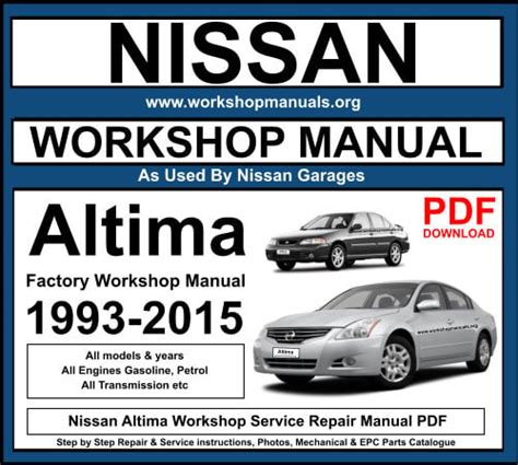 nissan altima service and maintenance guide PDF