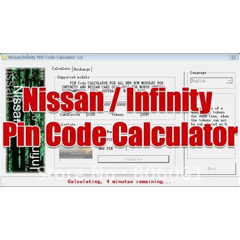 nissan bcm code to pin code Reader