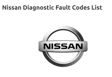 nissan fault code 118 pdf Kindle Editon