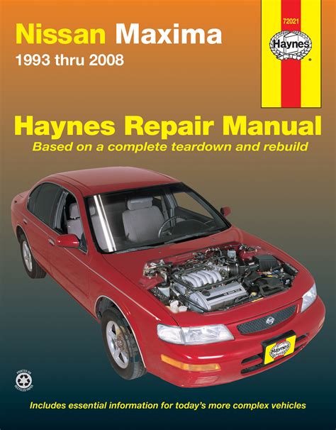 nissan maxima 1993 thru 2008 haynes automotive repair manual Reader