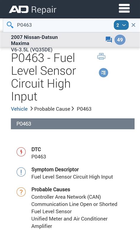 nissan maxima error codes PDF