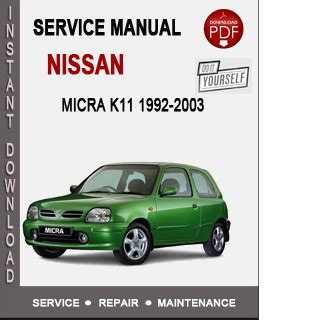 nissan micra k11 service manual download Epub