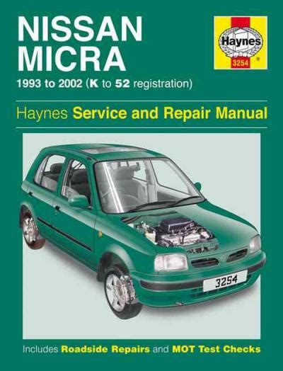 nissan micra service and repair manual 1993 to 2002 download PDF