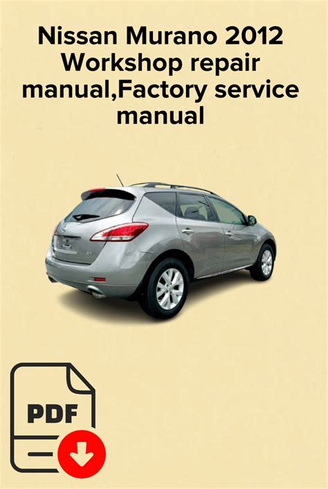nissan murano workshop manual PDF