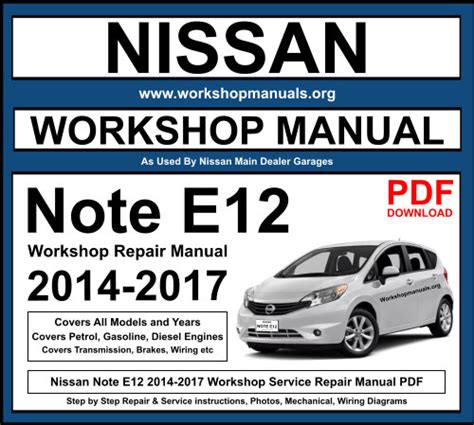 nissan note service manual pdf Epub