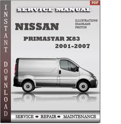 nissan primastar service manual PDF