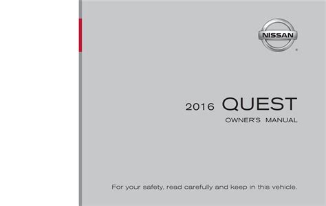 nissan quest user manual PDF