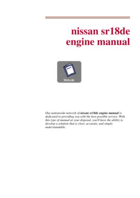 nissan sr18 engine manual Reader