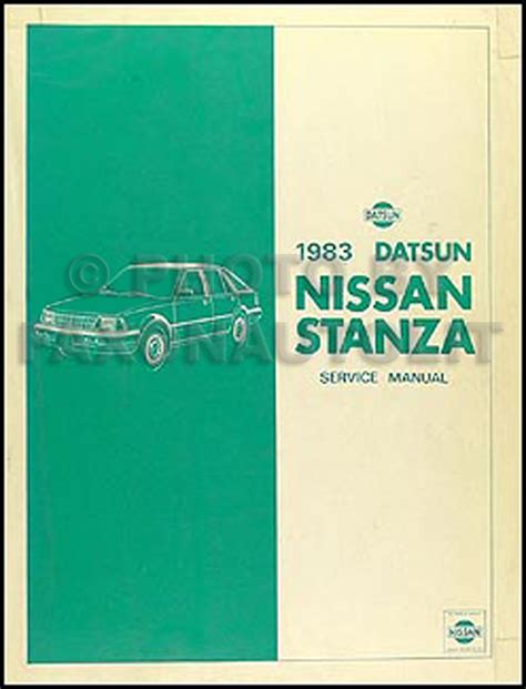 nissan stanza owners workshop manual 1982 to 1983 all models Reader