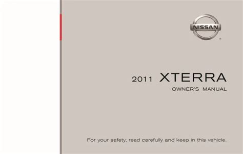 nissan xterra owners manual 2011 PDF