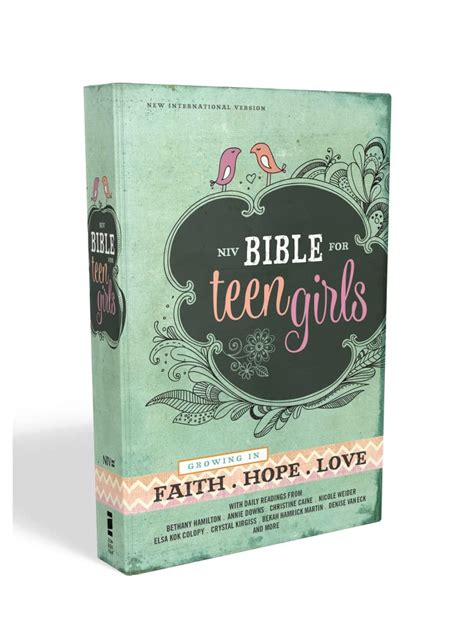 niv bible for teen girls growing in faith hope and love PDF