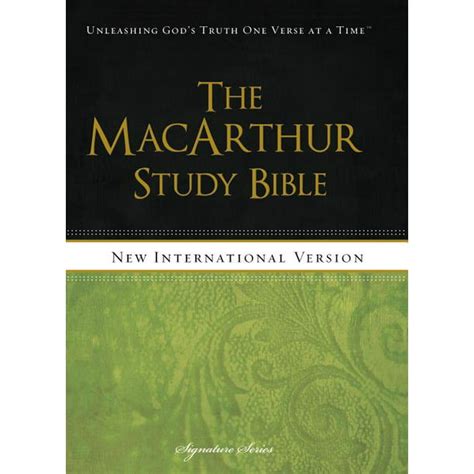 niv the macarthur study bible hardcover signature Doc