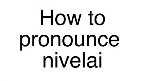 nivelai