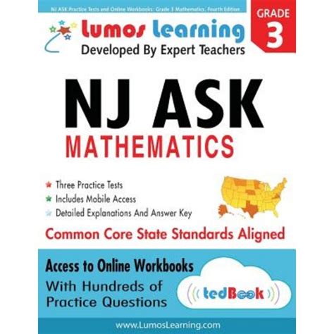 nj ask practice tests and online workbooks grade 3 mathematics fourth edition common core state standards 2014 Epub