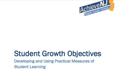 nj student growth objectives physical education Ebook PDF