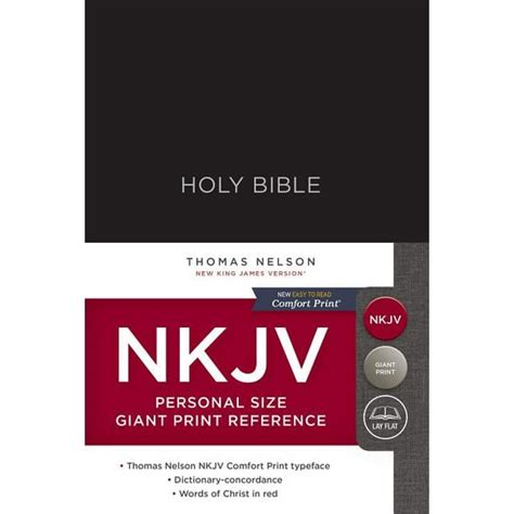 nkjv holy bible personal size giant print reference Reader