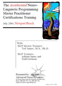 nlp practitioner manual tad james Reader