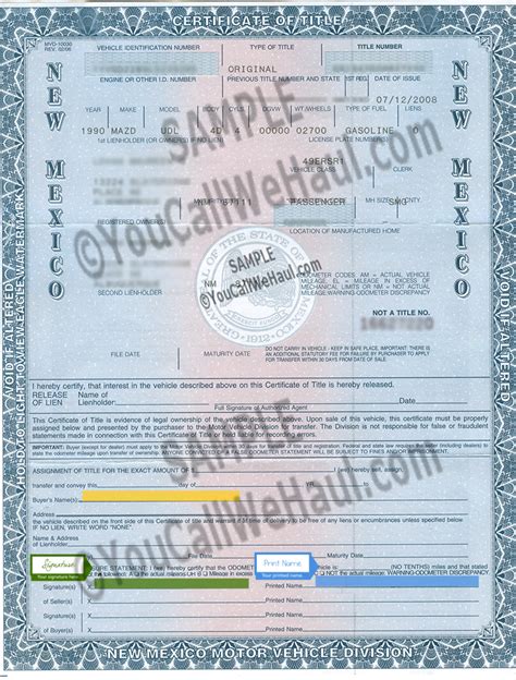 nm land and title