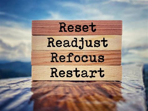 no more distractions refocus readjust and restart Reader