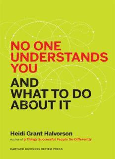 no one understands you and what to do about it pdf Reader