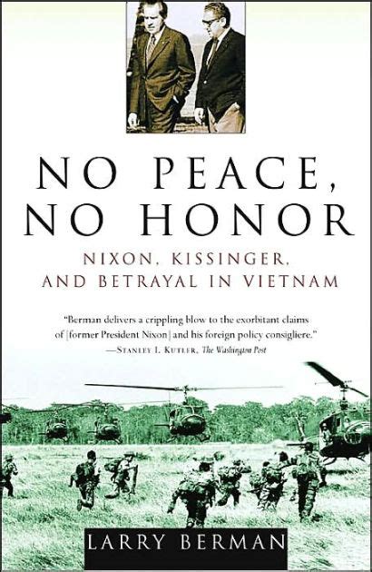 no peace no honor nixon kissinger and betrayal in vietnam Doc