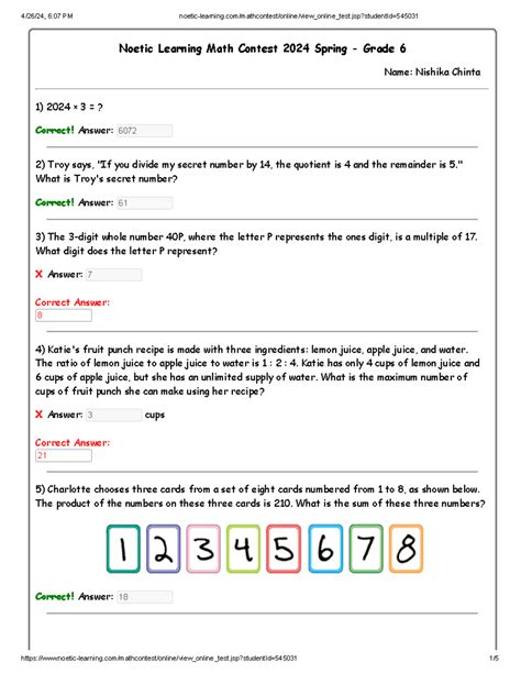 noetic math contest sample questions Ebook Reader