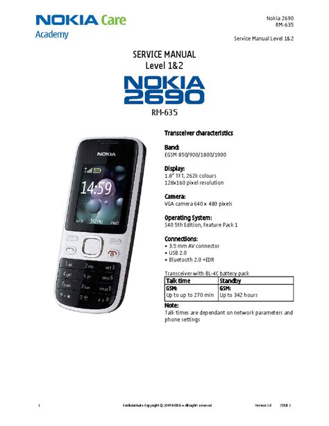 nokia 2690 service manual PDF