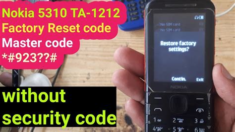nokia 5310 reset code Reader