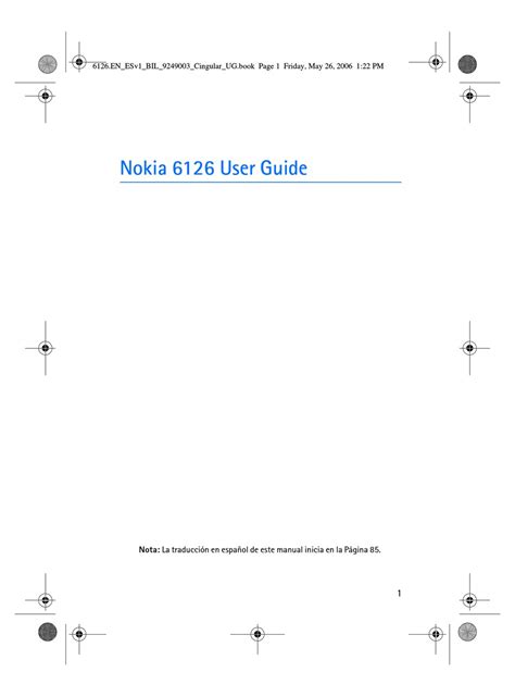 nokia 6126 instruction manual Epub